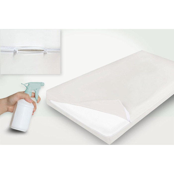 Наматрацник (90x200x20 см), що протирається, сумісний з дезінфікуючими засобами, наволочка, нетримання сечі, захисний чохол для матраца, догляд, нетримання сечі, захисна підкладка (90x200)