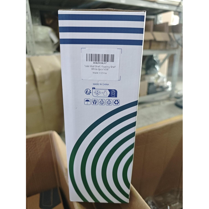 Полиця настінна Toski без свердління, полиця настінна акрилова 2 шт. и, плаваюча полиця біла 30см, кухонна полиця підвісна для при