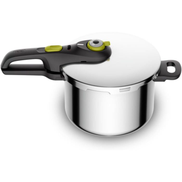 Скороварка Tefal Secure 5 Neo 6л, нержавіюча сталь, 22см, з кошиком та триножником, 2 рівні приготування, система безпеки Secure 5, для всіх типів плит (включаючи індукційні), підходить для посудомийки, P2530738