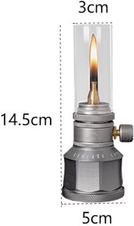 Портативний газовий ліхтар, кемпінгові свічки з порожнім паливним балоном для кемпінгу, походів, риболовлі (газовий ліхтар з баком), 23818L7KL4EX444VEB8R8