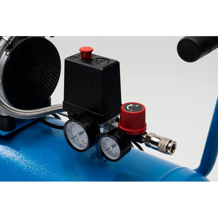 Малошумний повітряний компресор EASE-AIR 50, безмасляний повітряний компресор, максимальний тиск 8 бар, потужність 1 к.с., 50-літр