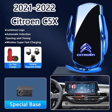 Автомобільний тримач мобільного телефону REDAEL для Citroen C5 шт. 2021-2022, автомобільний тримач мобільного телефону, що обертає