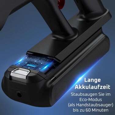 Акумуляторний пилосос Rowenta X-Force Flex 13.60 (RH9A36WV) для алергіків, глибоке очищення, Flex-зєднувач, 150 Air Watt, до 60 хв роботи, Made in France