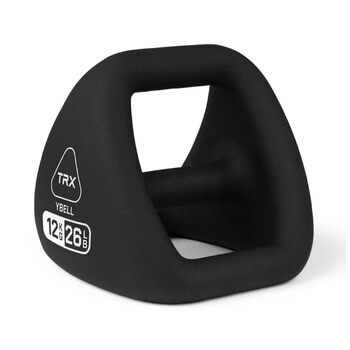 Багатофункціональна гиря 3-в-1 TRX YBell Neo Series (гиря, гантель, упори для віджимань), неопренове покриття, для силових тренувань, 12 кг