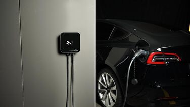 Зарядна станція Juice Charger Me, Wallbox 11KW & Wallbox 22KW для електромобілів, сумісна з зарядним кабелем типу 2 для електромобілів, проста установка, водонепроникність і ударостійкість, підтримка RFID