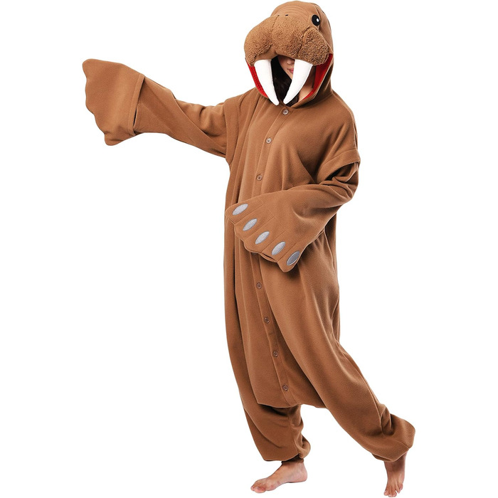 Кігурумі Морж, синтетичний матеріал, коричневий XL