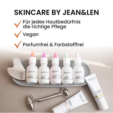Крем для сяйва шкіри Jean & Len Ultimate Glow, підходить для всіх типів шкіри, забезпечує здорове сяйво, з похідною вітаміну C, без запаху та веганський, 50 мл