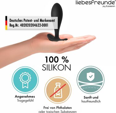 Набір анальних пробок Liebesfreunde для початківців, анальна пробка для жінок і чоловіків (мала), анальна іграшка для пар, 3 силіконові анальні пробки