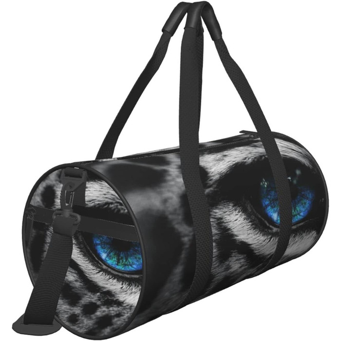 Дорожня сумка Синьоокий сніговий барс, спортивна сумка з парусини