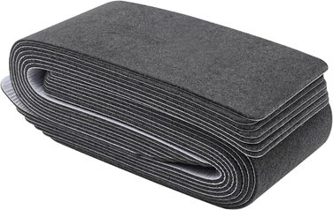 Самоклеючих сходинок, прямокутний килим для сходів у приміщенні, нековзний та шумопоглинаючий, поліестеровий килим для сходів, який можна прати та різати, 20,3x76 см (сірий), 15