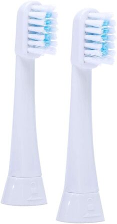 Змінні насадки для щіток плоскі середні - змінні щітки для ультразвукової зубної щітки Megasonex M8, 2 шт., MEGASONEX M8