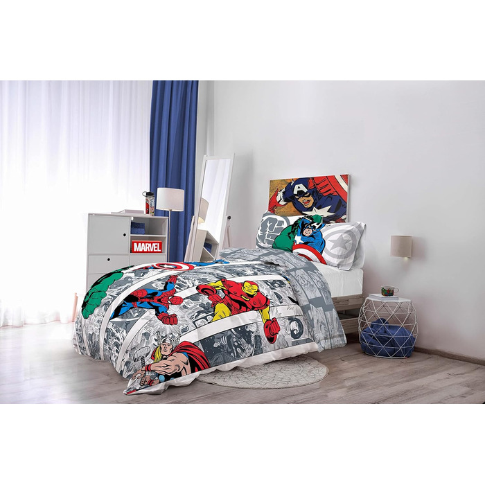 Джей Франко коміксів Marvel Comics Розмір двоспального ліжка з підодіяльником 200x200см 2 наволочки 50x70см 100 бавовна різнокольо