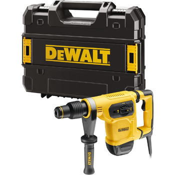 Комбінований перфоратор Dewalt 1050 Вт SDS-Max D25481K (40-мм потужний перфоратор з енергією удару 6,1 Дж для різних видів свердління та довбання, з функцією Perform & Protect, вкл. додаткову рукоятку та кейс)