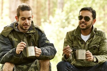 Титанова ложка-виделка з відкривачкою для пляшок, надзвичайно міцна, надлегка (Ti), здорова та екологічна ложка, виделка та відкривачка для пляшок для подорожей/кемпінгу в тканинній сумці, яку легко зберігати, Silver Spork 2 Unit