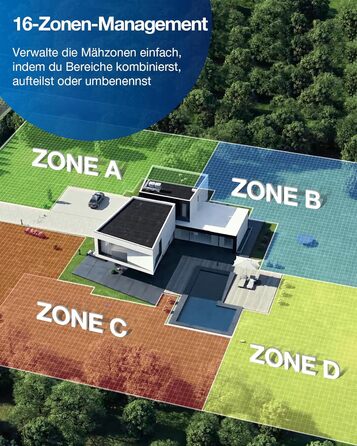 Роботизована газонокосарка ECOVACS GOAT G1-800, AIVI 3D уникнення перешкод, інтелектуальне планування маршруту, відеоменеджер, сірий колір