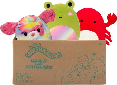 М&39які іграшки SQCR04665 - Таємнича коробка, містить 3 м&39які іграшки-сюрпризів розміром 20 см, офіційні плюшеві іграшки Jazwares, таємничий набір з 3 плюшевих іграшок 20,3 см Таємнича коробка