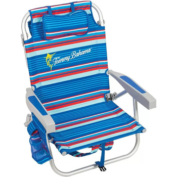 Розкладний пляжний стілець Tommy Bahamas, модель 2024 (синій)