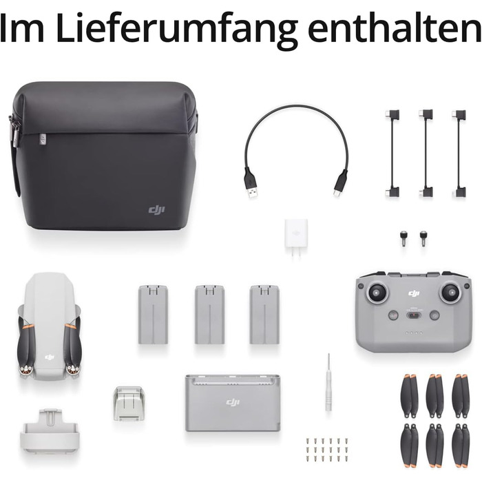 Ультралегкий складний дрон з камерою, 3-осьовий карданний підвіс з камерою 4K, 12 МП, час польоту 31 хв, три батареї, OcuSync 2.0