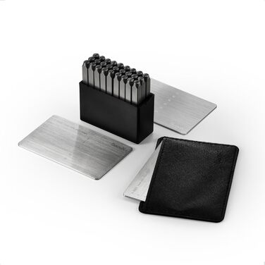 Безпечний біткойн-гаманець Crypto Seed Storage Steel Plates (Steel Punch Set включено) USB, сумісний з SecuX, Ledger, Trezor Hardware Wallets