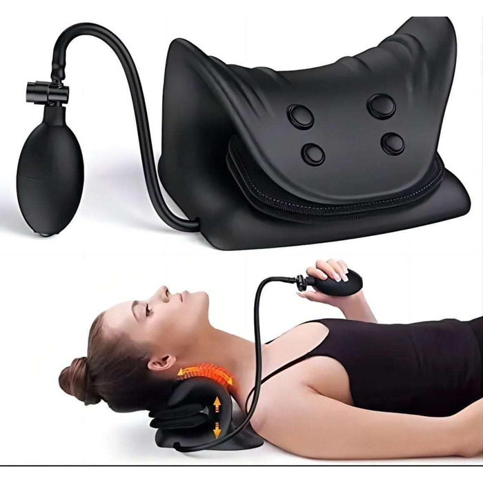 Подушка для лікування шийного відділу хребта Для полегшення болю в шиї та плечах Розслаблюючий пристрій Розтяжка для зменшення напруги Подушка з регульованою висотою Регульована висота подушки для шиї