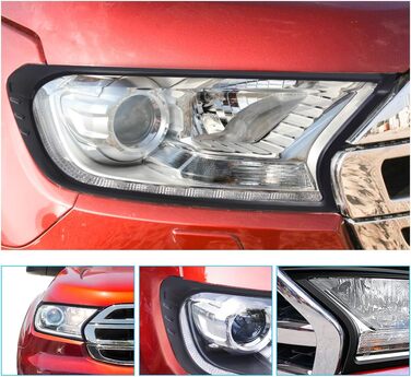 Чохол для фар JHCHAN для Ranger Wildtrak Raptor Limited 2015-2022 T6 T7 T8 XL XLT Tremor Кріплення захисного ліхтаря переднього ліхтаря