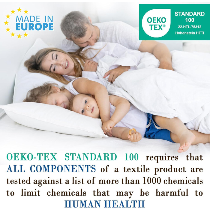 Бавовняні подушки FAM&39Home 65x65, 2 шт., дихаючі подушки, що можна прати, 65x65, подушки з порожнистого волокна з поліестеру, наповнювач для подушок, підходить для алергіків