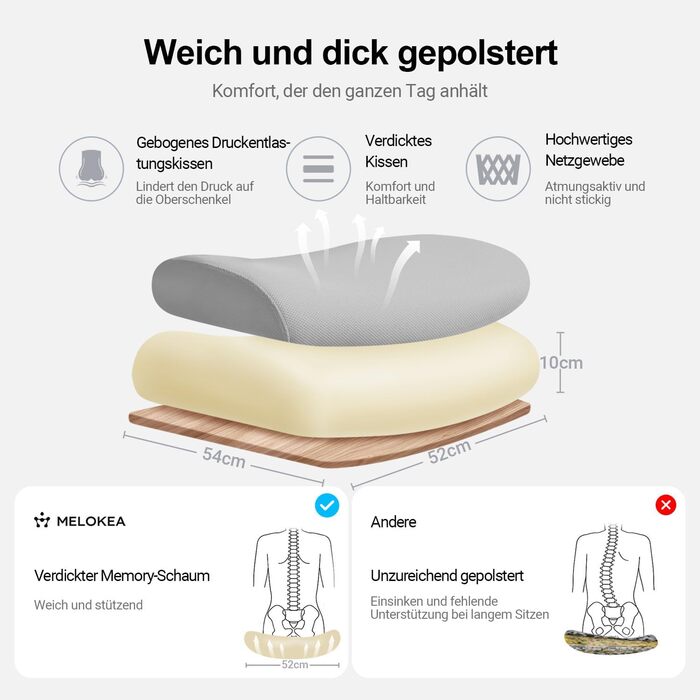 Ергономічне офісне крісло з регульованим підголівником, сітчасте робоче крісло, складні підлокітники, широке сидіння, функція гойдання, відповідає стандарту EN 1335, вантажопідйомність 200 кг, сірий колір