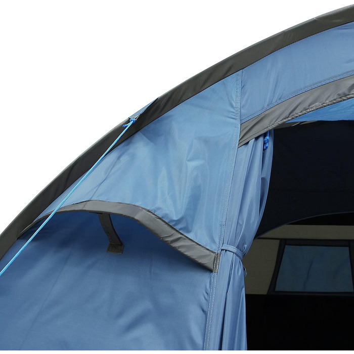 Намет Cetona 4 особи 170 см Купольний намет Вітальня Бічний вхід Висота над головою Водонепроникний 3000 мм Синій сірий