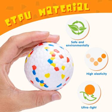 Для великих, середніх, маленьких собак і цуценят, Ø 6,3 см, 3 Pack Dog Toy Ball, Durable Dog Toy Tennis Balls for Agressive Chewers, Dog Ball