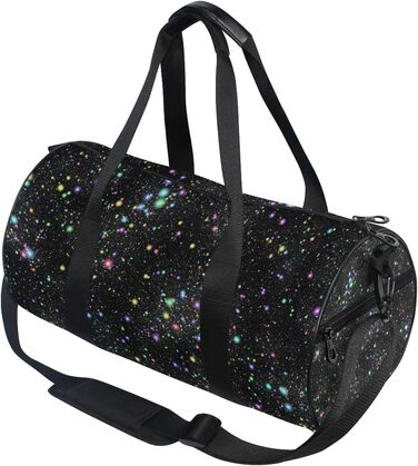 Спортивна сумка Космічний Райдуга з міцного канвасу для подорожей та спорту, унісекс