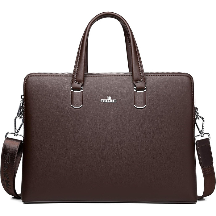 Чоловіча ділова сумка FSD.WG, водонепроникний шкіряний портфель, сумка для ноутбука на плече для бізнесу, школи, подорожей, знімни