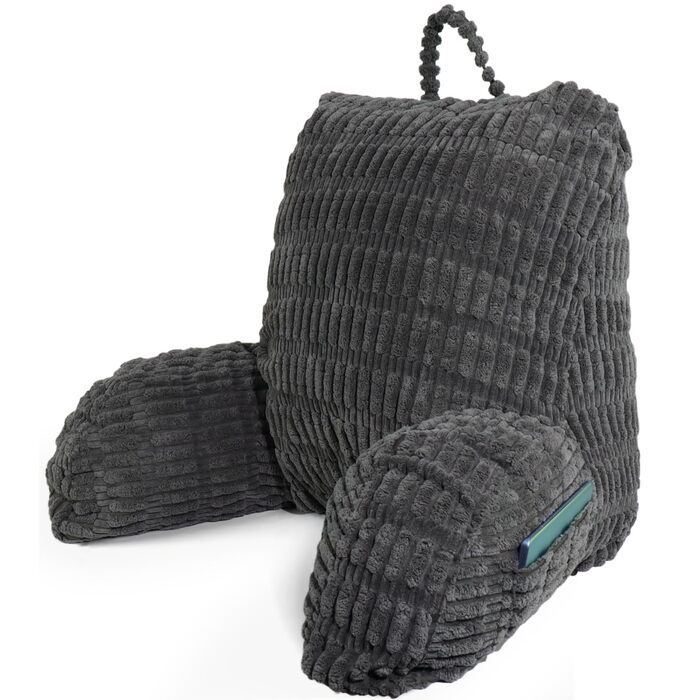 Подушка для читання для ліжка та дивана, подушка для читання зі спинкою для дорослих, подушка для сидіння зі спинкою, опора для спини, що підходить для перегляду телевізора, читання та гри в мобільні телефони в ліжку