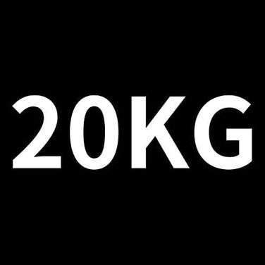 Професійна чавунна гиря PROIRON 20 кг для силових тренувань чорна