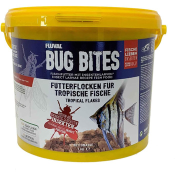 Пластівцевий корм Fluval Bug Bites Fish Flakes з личинками комах для тропічних риб, 1,7 кг