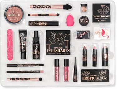 Адвент-календар краси 2025 РОЖЕВИЙ ФЛАМІНГО РІЗДВО - Різдвяний календар для жінок та підлітків ОБМЕЖЕНИЙ ВИПУСОК 24 високоякісні косметичні сюрпризи для макіяжу та косметики, подарунковий набір від LAHAYE