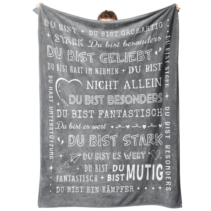 Подарунки для жінок та чоловіків, персоналізована ковдра, подарунок на день народження для жінок, подарунки-подяки для дівчини, сестри, колеги, суперм&39яка фланелева ковдра 62 x 52 дюйми, сірий