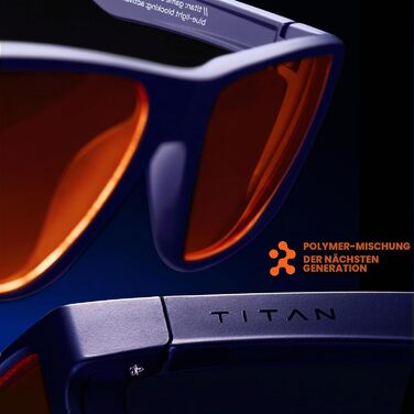 Ігрові окуляри livho Titan з захистом від синього світла для чоловіків, UV400, фільтр для захисту очей від напруження при роботі за комп'ютером, темно-сині
