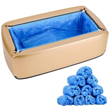 Автоматичний дозатор бахіл BeiLan D41 + 100 бахіл — машина для надягання чохлів на взуття, безконтактна, ABS корпус, без живлення