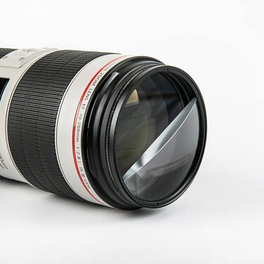 Фільтр розділеного поля 2-діоптрійний оптичний скляний призматичний фільтр із дзеркальною камерою, що обертається