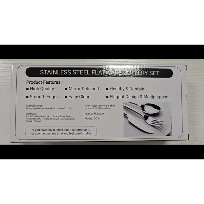 Набір столових приборів 36 шт. на 6 персон, Набір дзеркальних полірованих столових приборів Wildone Premium з нержавіючої сталі, м