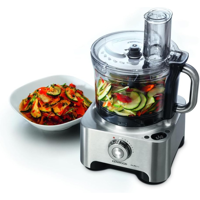 Кухонний комбайн KENWOOD Multipro Sense FPM810 Універсальна система 3,5 л чаша Вбудовані цифрові ваги 1000 Вт Титан