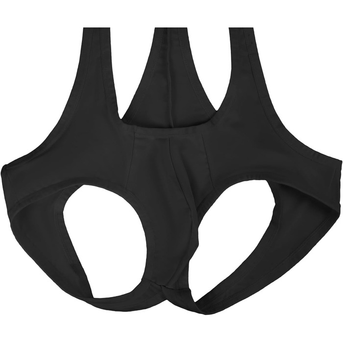 Чоловіче боді на лямках на лямках Sexy Body Stringbody Sleeveless Чоловіча нижня сорочка на лямках Нижня білизна Чоловічі труси на лямках на лямках Комбінезон Еластична суцільна сорочка Безрукавка Нижня білизна чорний L поліестер