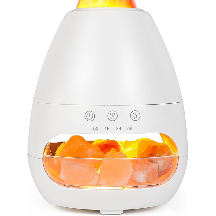 Аромадифузор, полумя зволожувача Glovios 200 мл, дифузор ефірних олій із функцією синхронізації, ароматична лампа для домашнього офісу, ароматична йога, безводне автоматичне відключення/низький рівень шуму (білий)