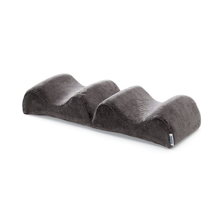 Подушка для ніг TEMPUR з піни з ефектом пам&39яті, опорна подушка для зняття тиску та комфортного положення гомілки, чохол, який можна прати (20 x 54 x 10 см), антрацит