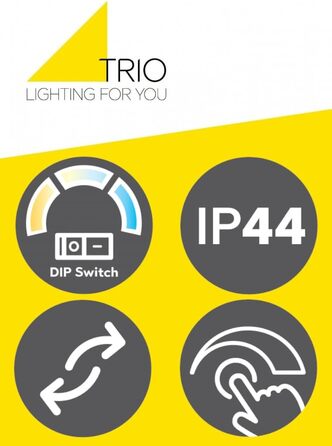 Стільний настінний LED-світильник для ванної кімнати Trio Leuchten Fabrizio 284779132, чорний матовий алюміній, 15.5 Вт, регульована колірна температура та диммер, ширина 80 см