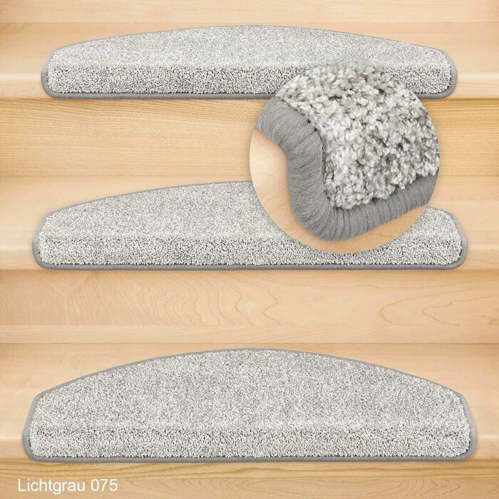 Килимки Kettelservice-Metzker Steps Ventura напівкруглі одинарні та SparSet світло-сірі 15 шт.