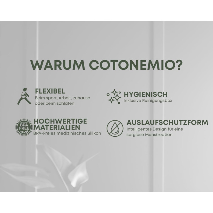 Набір менструальних чашок Cotonemio зі стерилізатором (упаковка з 4 шт. ), розмір XS & S 100 медичний силікон, стійкий без BPA, без пластику до 12 годин (менструальна чаша, стерилізатор, бавовняний мішечок)