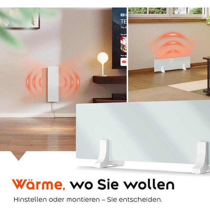 Інфрачервоний обігрівач для видалення цвілі - для ванної кімнати, стін та підлоги 70 Вт Інфрачервоний обігрівач проти цвілі Електричний настінний обігрівач Модульна розширювана нагрівальна панель проти цвілі з гнучким настінним кріпленням PIGO