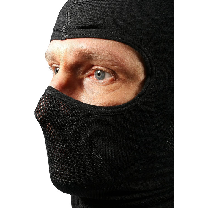 Унісекс-каркас BRUBECK Балаклава Функціональний Мериносова вовна Багатофункціональний шарф Шарф на шию Шарф на шию, розмір S, чорний