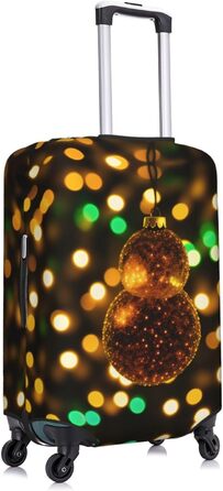 Блискуча різдвяна прикраса для валізи, захисний чохол для багажу, міцний захист для валіз розміром 45.7 - 81.3 см, малий розмір, Чорний